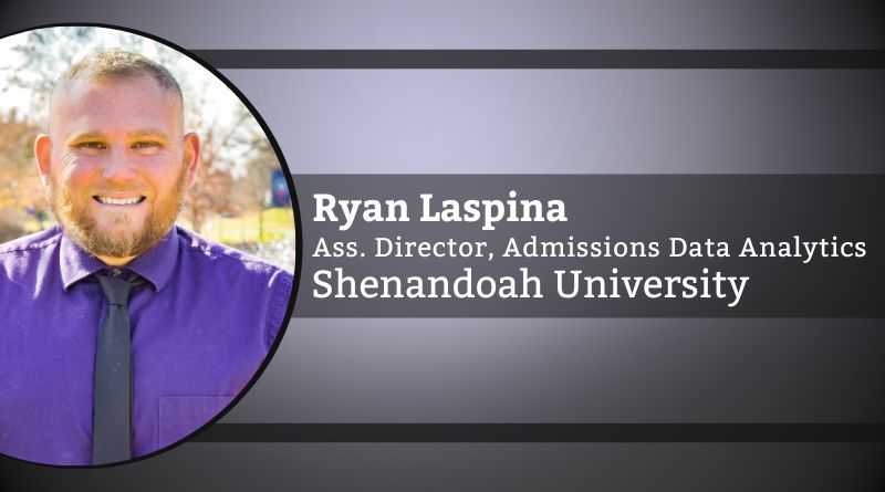 Ryan Laspina, Associate Director, Admissions Data Analytics, Shenandoah University